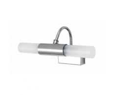 Applique Metallo Cromo Diffusori Cilindrici Vetro Lampada Da Bagno G9 Intec Spot-b-roby