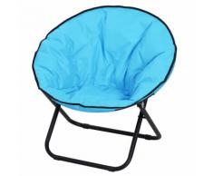 Sedia Da Campeggio Pieghevole Imbottita 80x80x75 Cm Miozzi Blu