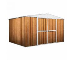 Casetta Box Da Giardino In Lamiera Legno Per Deposito Attrezzi 360x260x212cm Enaudi