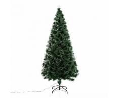 Albero Di Natale Artificiale 180 Cm In Fibra Ottica Foltissimo 230 Led Benzoni