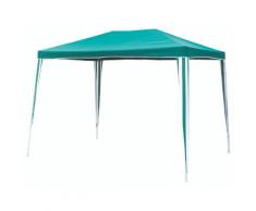 Gazebo Da Giardino In Metallo 3x3m Soriani Max Verde