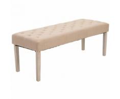 Panca In Tessuto Poliestere 133x 49x50 Cm Benzoni Beige