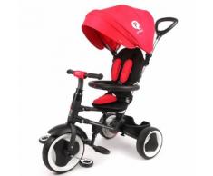 Triciclo Per Bambini Passeggino Pieghevole Qplay Rito 3 In 1 Happy Kids Rosso