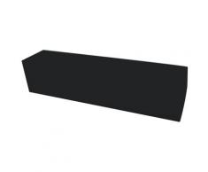 Panca In Ecopelle 180x42x44 Cm Avalli Nera