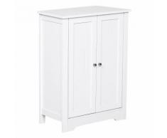 Mobiletto Da Bagno 2 Ante Bianco 60x30x80 Cm Pirali