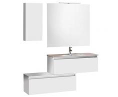 Mobile Da Bagno Sospeso Ibiza 16 Bianco Opaco Laccato Tft