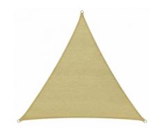 Tenda A Vela Ombreggiante Triangolare 500x500x500 Cm In Polietilene Bauer Beige