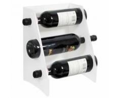 Espositore Portabottiglie Da Banco In Plexiglass Trasparente 34 Posti 24x32x20cm Safemi