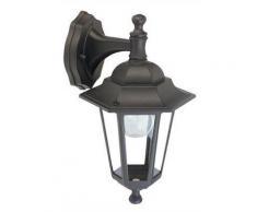 Lampada Applique In Basso Colore Nero Per Esterno Linea Mini Esagonale Sovil
