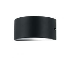 Applique Esterno Tenuta Stagna Alluminio Nero Diffusore Policarbonato Opale E27 Intec I-memphis-ap