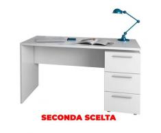 Scrivania Ufficio Con 3 Cassetti 138x60x74 Cm Melaminico Rizzetti Rex Seconda Scelta