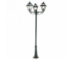 Lampada Palo Alto Tre Luci Per Giardino Colore Grigio Per Esterno Linea Elegance Livos