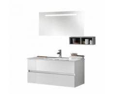 Mobile Da Bagno Sospeso Bali 10c Bianco Lucido Tft