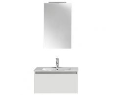 Mobile Da Bagno Sospeso Ibiza 11 Bianco Opaco Laccato Tft