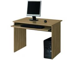 Scrivania Da Ufficio Vassoio Estraibile 81x52x76 Cm In Legno Noce