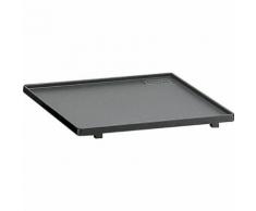 Piastra Bistecchiera In Ghisa Vetrificata Liscia Per Barbecue 38x38cm Ferraboli