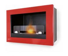 Camino A Bioetanolo Da Parete 45x65 Cm Karlsen Treviso Rosso