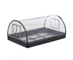 Mini Serra Da Giardino Balcone 120x79x53 Cm In Pvc Trasparente