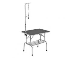 Tavolo Da Toelettatura E Tosatura Cani Gatti Con Cestino 91.5x61.5x77 Cm Riotti