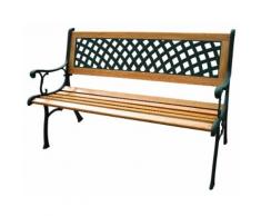 Panca Da Giardino In Legno E Ghisa 52x125x74 Cm Ranieri Rombo