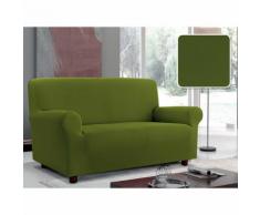 Copridivano Elasticizzato In Tessuto Verde Scuro Fazzi 1 Posto