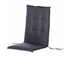 Cuscino Impermeabile Imbottito Per Sedie E Sdraio 120x50x6 Cm Miozzi Grigio
