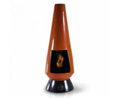 Camino A Bioetanolo Da Pavimento In Ceramica 28x70 Cm Ferazzoli Albero Basso Arancio