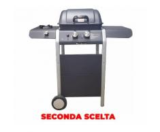 Barbecue A Gas Gpl A Pietra Lavica 2 Fuochi Manieri Gordon Burner Bbc 2f Nero Seconda Scelta