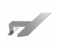 Applique Bagno Alluminio Cromato Lampada Sopra Specchio Led 8 Watt Luce Naturale Intec Spot-b-wally