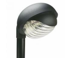 Lampada Testa Palo Tondo In Basso Colore Nero Da Esterno Linea Residence Sovil