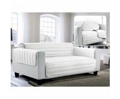 Copridivano Trapuntato In Microfibra Doubleface Bianco/bianco Fazzi 2 Posti Maxy