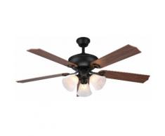 Ventilatore Da Soffitto 5 Pale E 3 Lampade Ø132cm 3 Velocità Vannini Amarcord