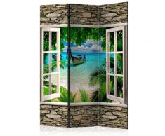 Paravento 3 Pannelli - Tropical Beach 135x172cm Erroi