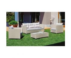 Set Salotto Da Giardino In Alluminio Divano 2 Poltrone E Tavolino Vorghini Arezzo