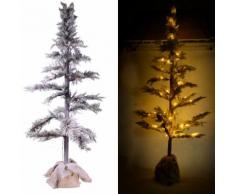 Albero Di Natale Luminoso Con Led In Pvc H136cm Adami Juta Verde Innevato