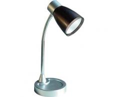 Lume Nero Orientabile Metallo Plastica Lampada Da Lettura Moderna E14 Ambiente Ldt055ark