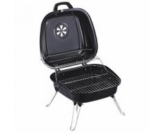 Barbecue A Carbone Carbonella Portatile Da Tavolo 45x42x33,5 Cm Miozzi Tiny