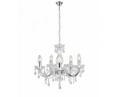 Lampadario Sospeso Acrilico Trasparente Pendagli Goccia Interno Moderno E14 Ambiente I-houston-s5 Tr