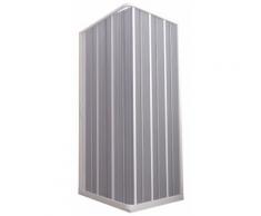 Box Doccia Angolare 80x80 Cm 1 Anta A Soffietto In Pvc Apertura Laterale H185 Cm Dorini Bianco