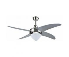 Ventilatore Da Soffitto 4 Pale E Lampada Ø132cm 3 Velocità Vannini Chic