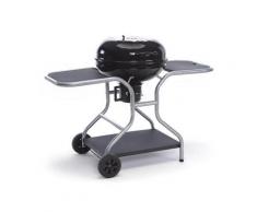 Barbecue A Carbone Carbonella Con Termometro Carrello E Raccoglitore Olio Taddei Round 61