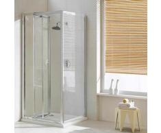 Box Doccia Angolare 70x75 Cm 1 Anta A Libro In Cristallo Trasparente 4mm H198 Fosterberg Fyn Duo