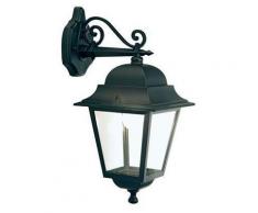 Lampada Applique Grande In Basso Colore Nero Da Esterno Linea Quadrata Sovil