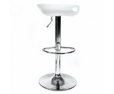 Sgabello Moderno Bianco Altezza Regolabile Con Pompa A Gas Per Cucina Bar Pub