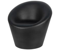 Poltrona Da Giardino 88x80x85cm In Polietilene Vanossi Happy Nera