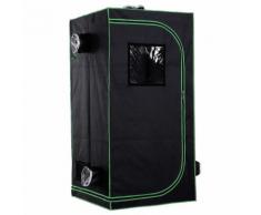 Tenda Coltivazione Idroponica Grow Box 80x80x160 Cm Con Cerniere Luci Illuminazione Miozzi Mylar