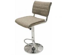 Sgabello 91x44x51 Cm In Ecopelle Soriani Tortora