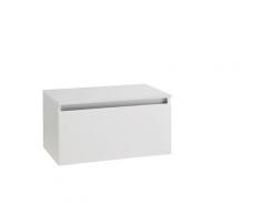 Mobile Bagno Sospeso 70 Cm Con Top In Legno Tft Ibiza Bianco Opaco