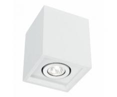 Faretto A Incasso Controsoffittatura Cubico Orientabile Gesso Verniciabile Gu10 Intec I-space-q1