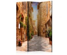 Paravento 3 Pannelli - Colourful Street In Tuscany 135x172cm Erroi